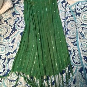 Green Thin Scarf